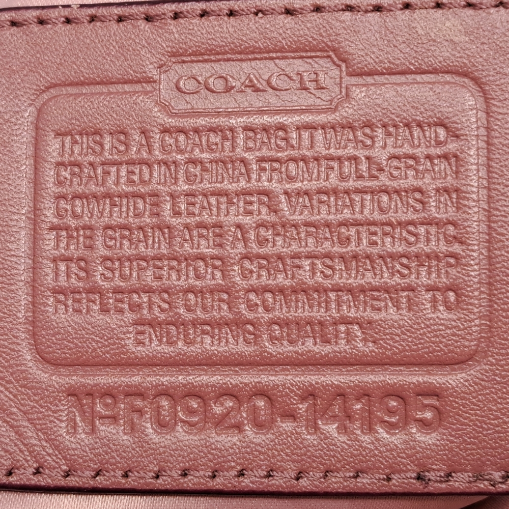 Coach Brooke Limited Edition Breast Cancer Awareness Rose Pink Hobo Handbag - Picture 10 of 13